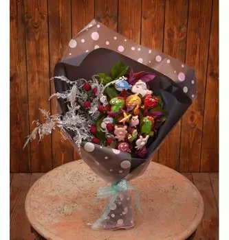 Продуктовый букет "Зверята"