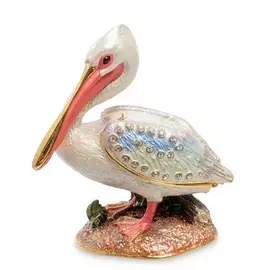 Шкатулка "Розовый пеликан"