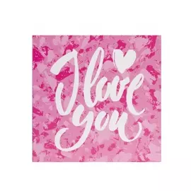 Шоколадная открытка "I love you"