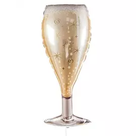 Воздушный шар "Фужер в звездах" (94 см)