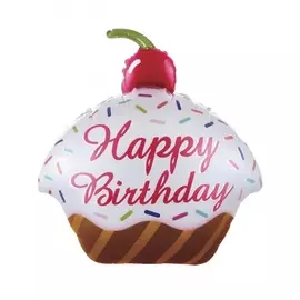 Воздушный шар "Кекс с Днем Рождения" (71 см)