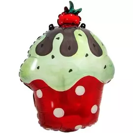 Воздушный шар "Кекс с глазурью" (61 см)