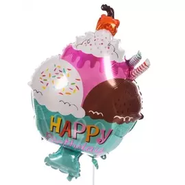 Воздушный шар "Мороженое с вишенкой" (71 см)