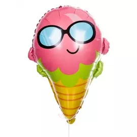 Воздушный шар "Мороженое в очках" (58см)