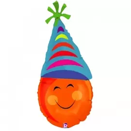 Воздушный шар "Смайл в колпаке" (76 см)