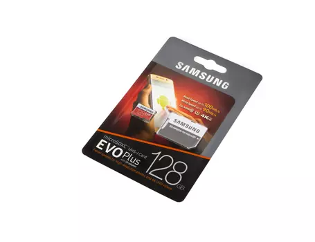 Samsung EVO Plus, microSD, 10 class, 128 Gb