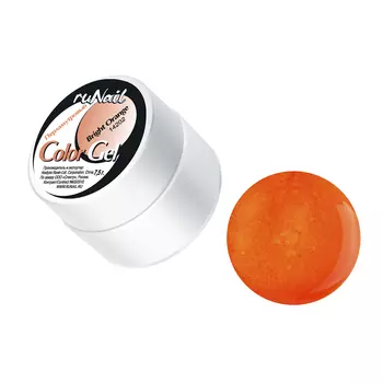 Цветной УФ-гель (с перламутром, цвет: Ярко-оранжевый, Bright Orange), 7,5 г №0092
