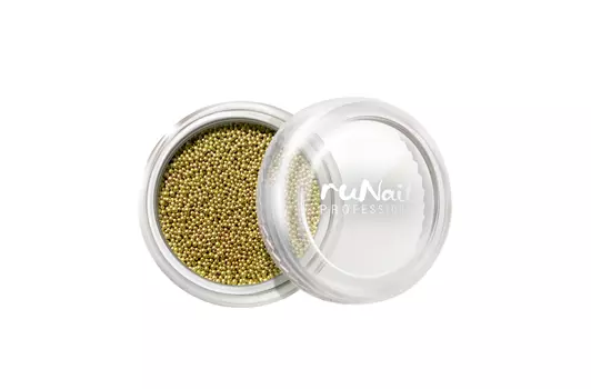 Дизайн для ногтей: бульонки (цвет: золотой) № 0321