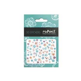 Наклейки для дизайна ногтей 3D (цветы), №1701