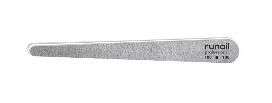 Профессиональная пилка для искусственных ногтей (серая, капля, 180/180) №4788