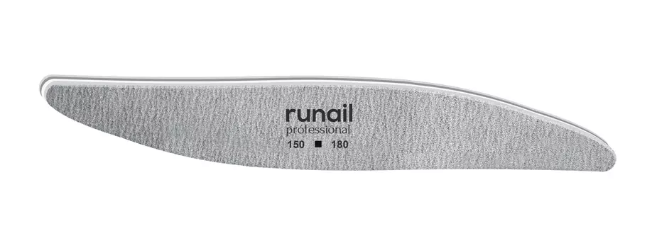 Профессиональная пилка для искусственных ногтей (серая, лепесток, 150/180) №4777