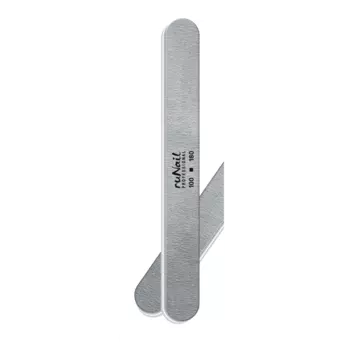 Профессиональная пилка для искусственных ногтей (серая, закруглённая, 100/180) №0233