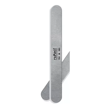 Профессиональная пилка для искусственных ногтей (серая, закруглённая, 150/180) №0560