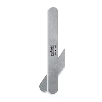 Профессиональная пилка для искусственных ногтей (серая, закруглённая) 200/200 №0562