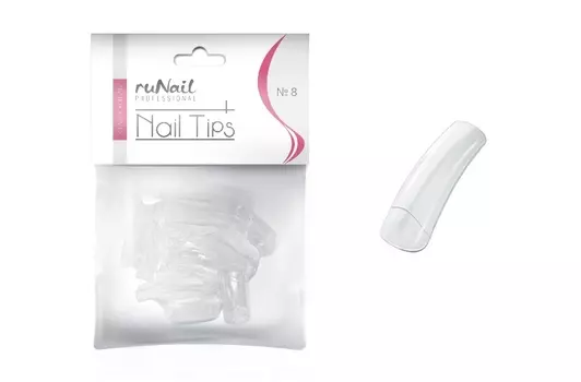 Типсы (классические, прозрачные), 50 шт №1337