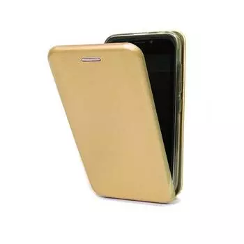 Чехол-флип для BQ-5012L Rich (эко кожа+силиконовый) (Золотой)