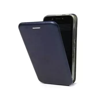 Чехол-флип для BQ-5035 Velvet (эко кожа+силиконовый) (Синий)