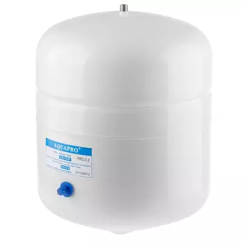 Накопительный металлический бак для бытовых систем обратного осмоса, 1/4", 12 л.