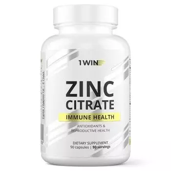 1Win - Цитрат цинка 12 мг 90 капсул