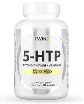 5-HTP с глицином, l-теанином и витаминами группы B, 120 капсул