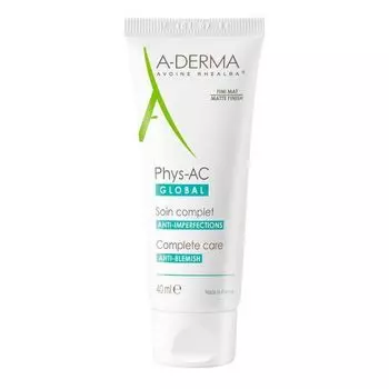 A-Derma Phys-AC - Уход за проблемной кожей 40 мл