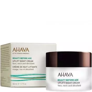 Ahava Beauty Before Age - Ночной крем для подтяжки кожи лица, шеи и зоны декольте 50 мл