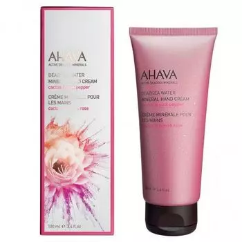 Ahava Deadsea Water - Минеральный крем для рук кактус и розовый перец 100 мл