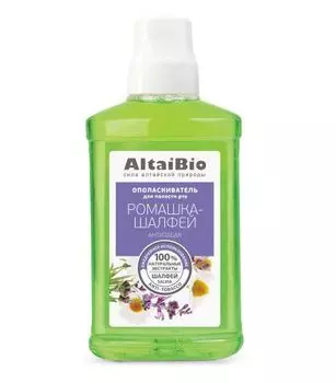 AltaiBio Для полости рта - Ополаскиватель для полости рта антитабак "Ромашка-шалфей" 400 мл