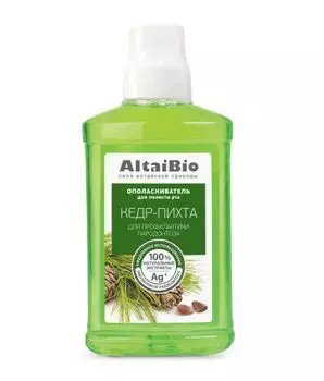 AltaiBio Для полости рта - Ополаскиватель для полости рта профилактика пародонтоза "Кедр-пихта" 400 мл