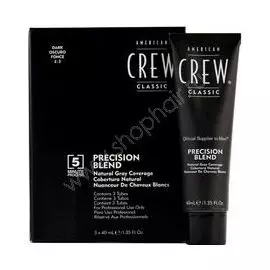 American Crew Precision Blend - Краска для седых волос темный оттенок 2/3 3*40 мл