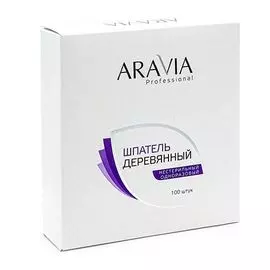 Aravia Professional - Шпатели деревянные одноразовые 100 шт./уп.
