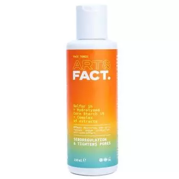 Art&amp;Fact - Тоник для лица (Sulfur 1% + Hydrolyzed Corn Starch 1% + Сomplex of extracts) 150 мл
