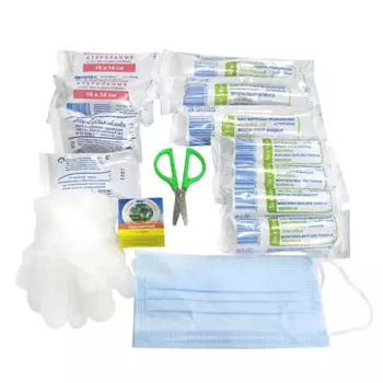 Автомобильная аптечка первой помощи, 1 шт