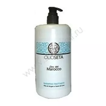 Barex Olioseta Oro Del Marocco - Питательный шампунь с маслом арганы и маслом семян льна 750 мл