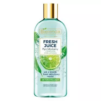 Bielenda Fresh Juice - Детоксифицирующая мицеллярная вода "Лайм" 500 мл