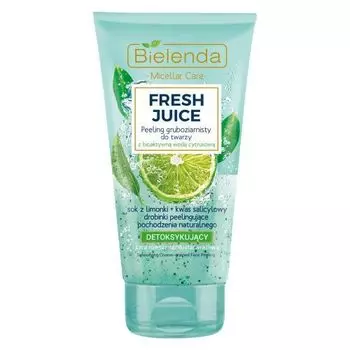 Bielenda Fresh Juice - Интенсивный детоксифицирующий скраб "Лайм" 150 мл