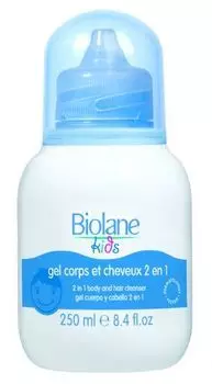 Biolane - Гель для купания и шампунь 2 в 1 для детей с 3-х лет 250 мл