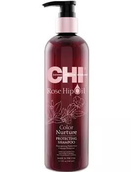 CHI Rose Hip Oil - Шампунь Масло дикой розы питание цвета 340 мл