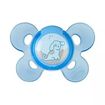Chicco Physio Comfort - Пустышка 0-6 мес силикон "Собачка" 1шт