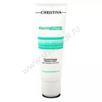 Christina Elastin Collagen Placental Enzyme Moisture Cream with Vit A, E and HA - Увлажняющий крем с плацентой, энзимами, коллагеном и эластином 60 мл