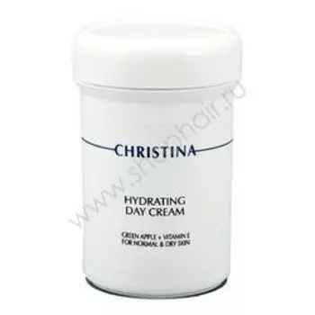 Christina Hydrating Day Cream Green Apple + Vitamin E - Увлажняющий дневной крем с зеленым яблоком и витамином Е 250 мл