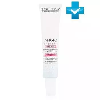 Dermedic Angio Preventi - Укрепляющий питательный дневной крем SPF 20 +IR 40 гр