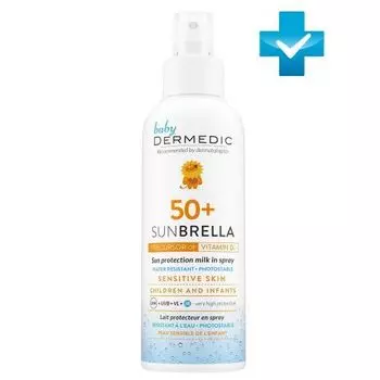 Dermedic Sunbrella Baby - Защитное молочко-спрей для детей SPF 50 150 мл