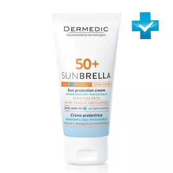 Dermedic Sunbrella Sun Protection Cream Sensitive Skin - Солнцезащитный крем SPF 50+ для чувствительной кожи 50 мл