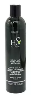 Dikson HS Milano Shampoo Blonde Hair Double Power Anti-yellow - Шампунь для светлых и обесцвеченных волос с двойным пигментом 350 мл