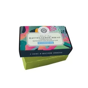 Дом Природы Anti-Cellulite - Мыло с комплексом черноморских водорослей Интенсивный уход с кофе и маслом лимона 100 г