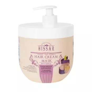 Elea Professional Apoteker Hissar - Крем-маска для волос - с чесноком и маслом чиа с дозатором 1000 мл