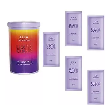 Elea Professional Luxor Color - Осветлитель для волос №000 (пудра в саше 2 уп. по 50 шт. по 25 гр) 1250 гр