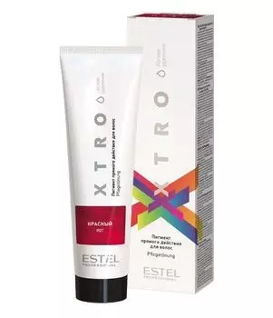 Estel Professional XTRO - Пигмент прямого действия для волос, Красный, 100 мл