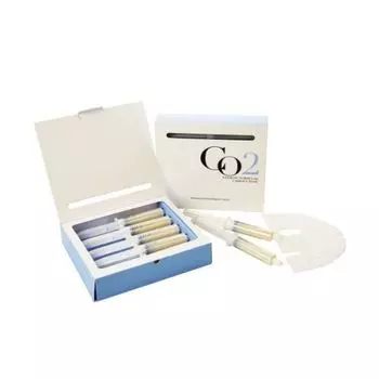 Esthetic House CO2 Esthetic Formula Carbonic Mask - Набор масок для домашней процедуры неинвазивной карбокситерапии (5 шприцов с гелем-активатором (25 мл), 5 тканевых масок, 5 масок для шеи)